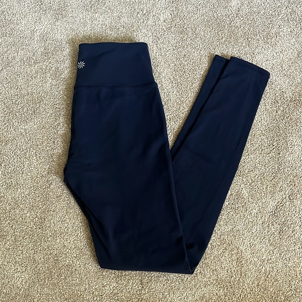 Athleta Navy Blue High Rise 7/8 Tight, Size XS